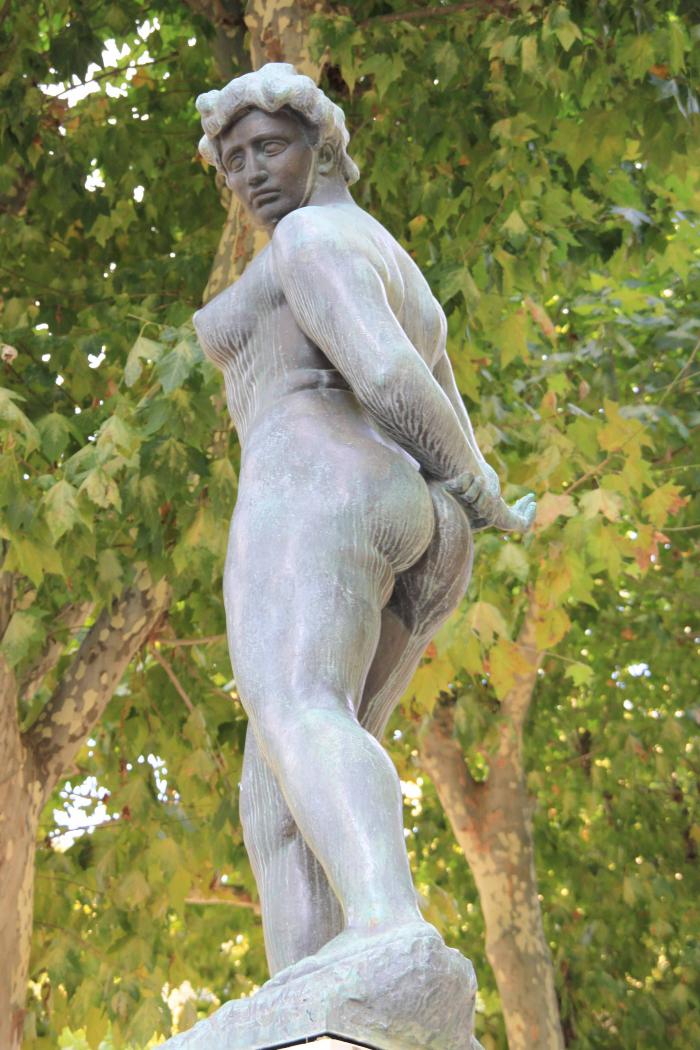 L'Action enchaînée ou La Liberté entravée, Puget-Théniers. Cliché : Thomassin, Philippe, Roudoule, écomusée en terre gavotte.