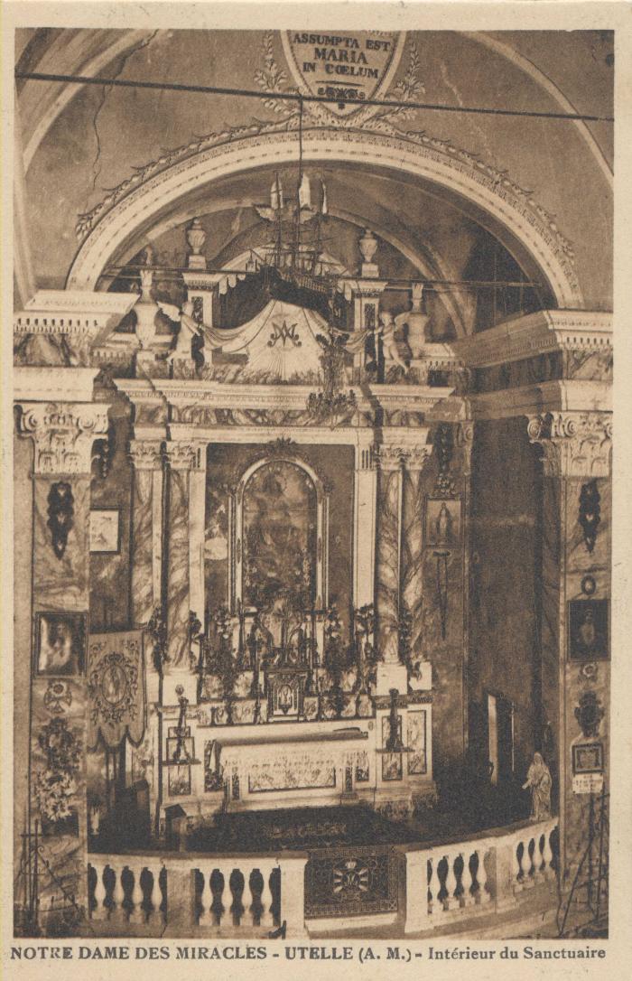 Notre Dame des Miracles - Utelle (A.-M.) - Intérieur du sanctuaire