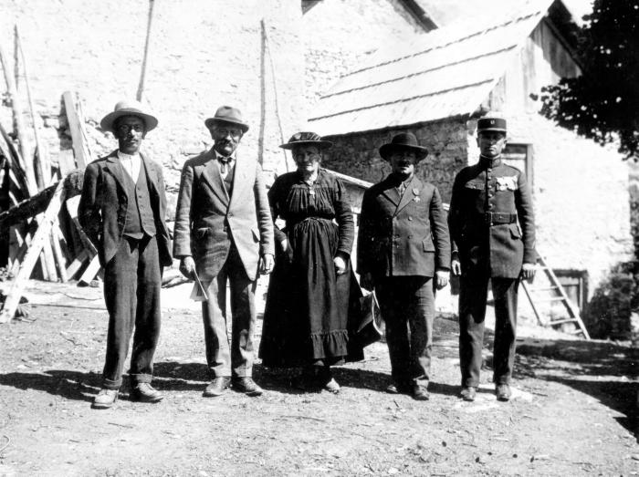 Famille Lance, Les Barels, 1917.