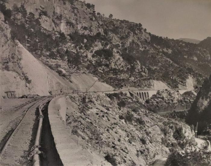 Mur de soutènement et tête Coni du souterrain d'Euria