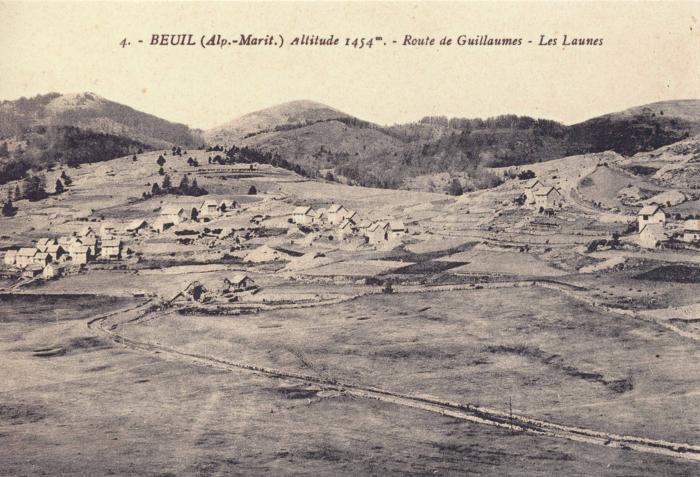 4 - Beuil (Alp. - Marit.) altitude 1454 m - Route de Guillaumes - les Launes