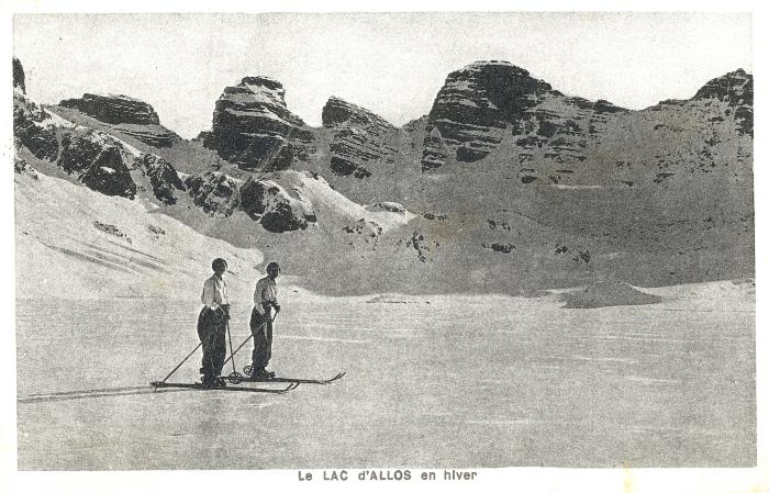 Le Lac d'Allos en hiver